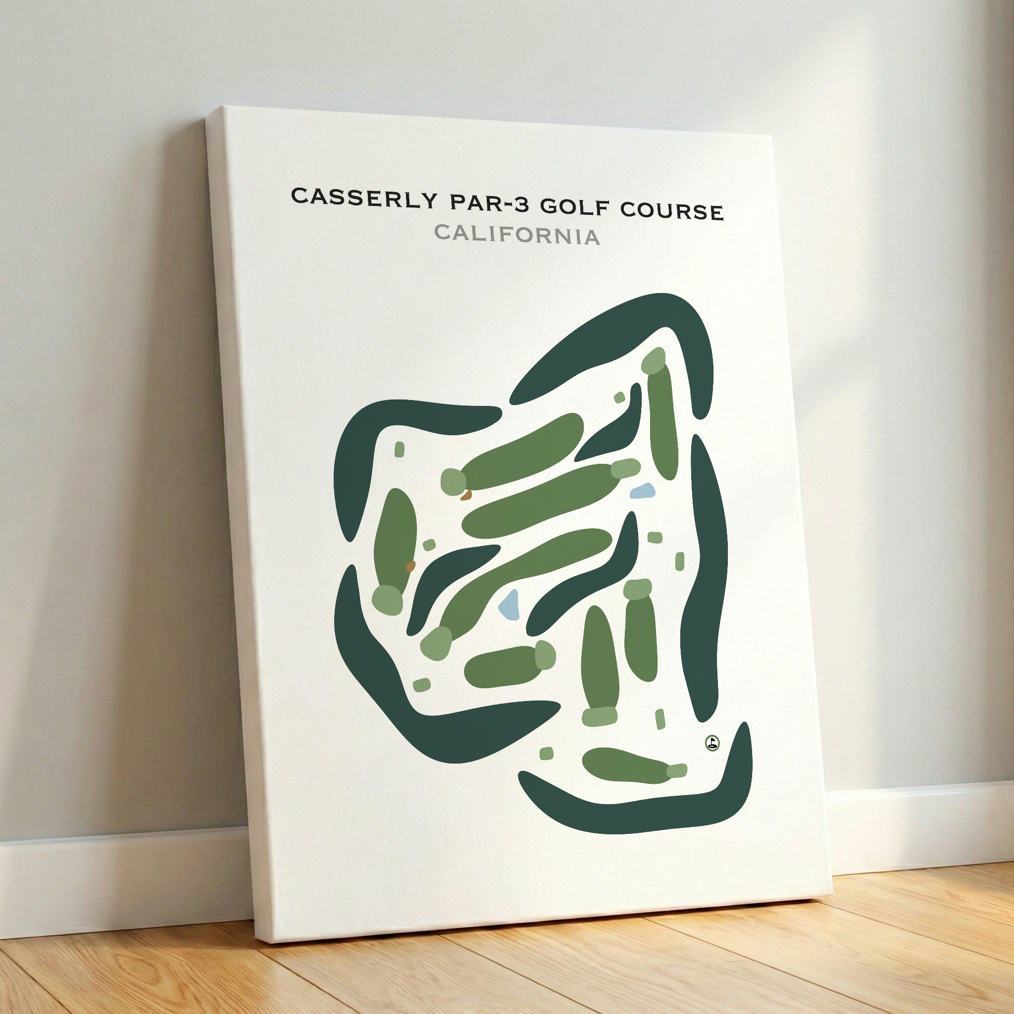 Casserly Par-3 Golf Course, California - Printed Golf Courses