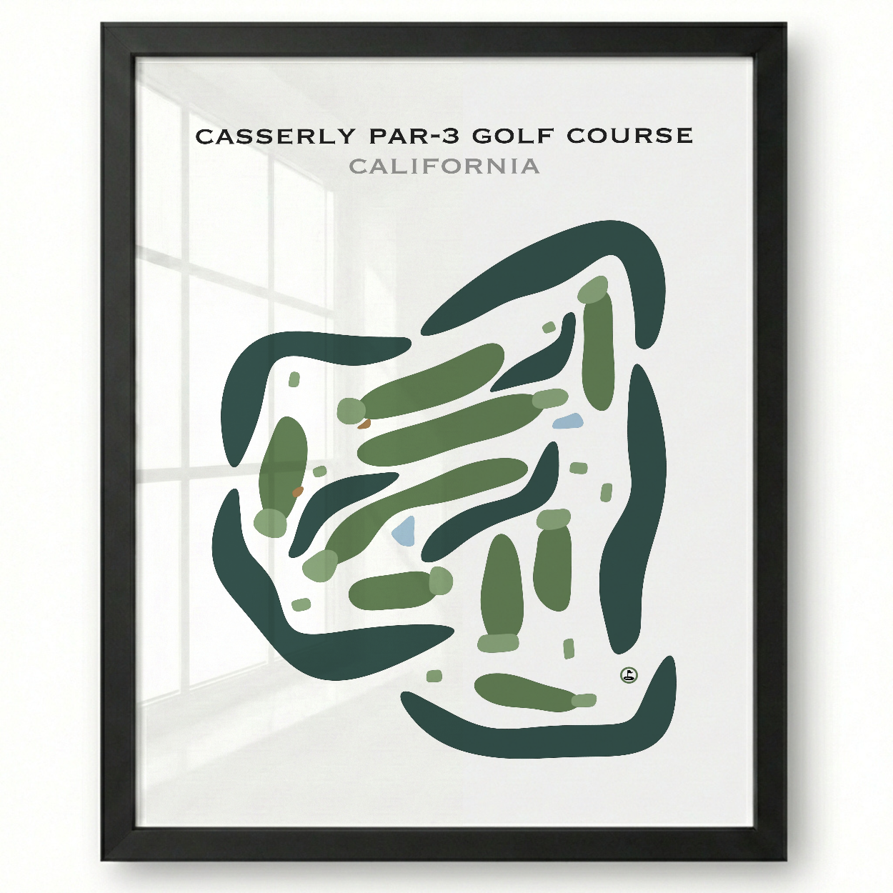 Casserly Par-3 Golf Course, California - Printed Golf Courses
