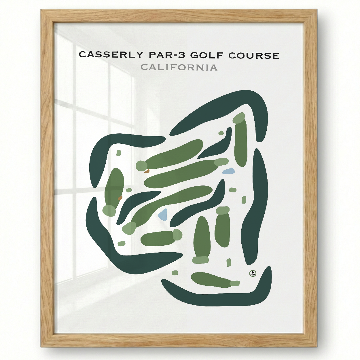 Casserly Par-3 Golf Course, California - Printed Golf Courses