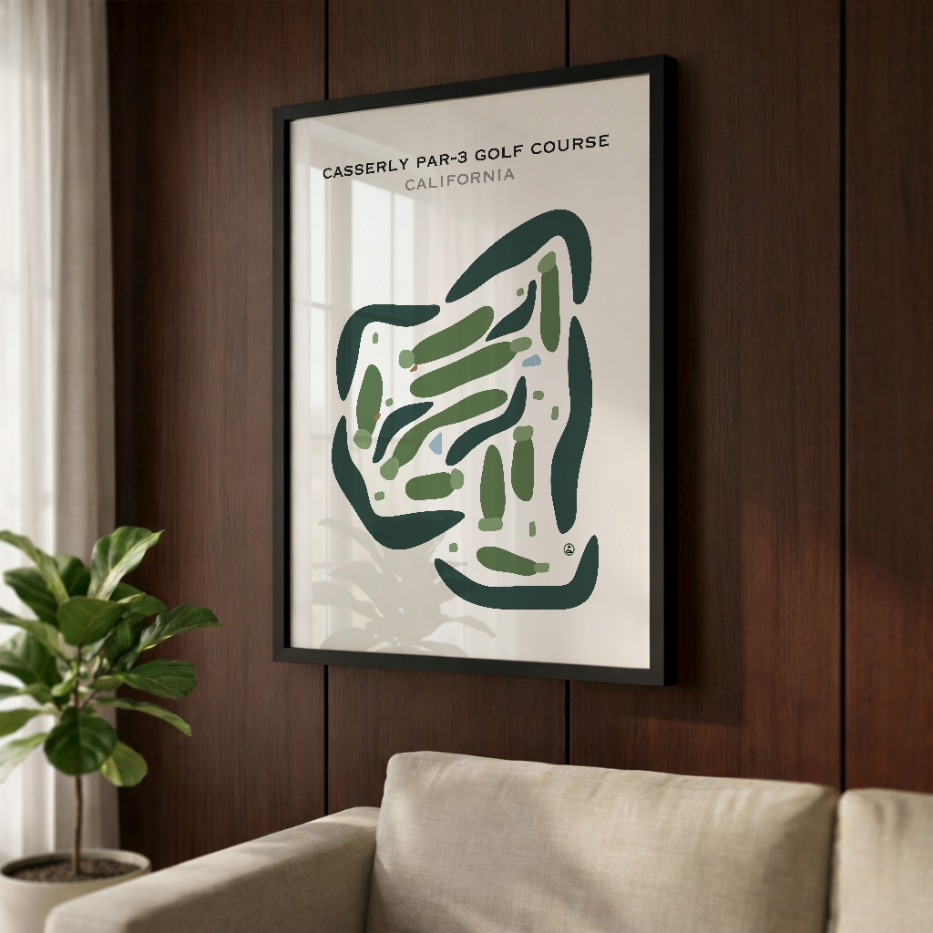 Casserly Par-3 Golf Course, California - Printed Golf Courses
