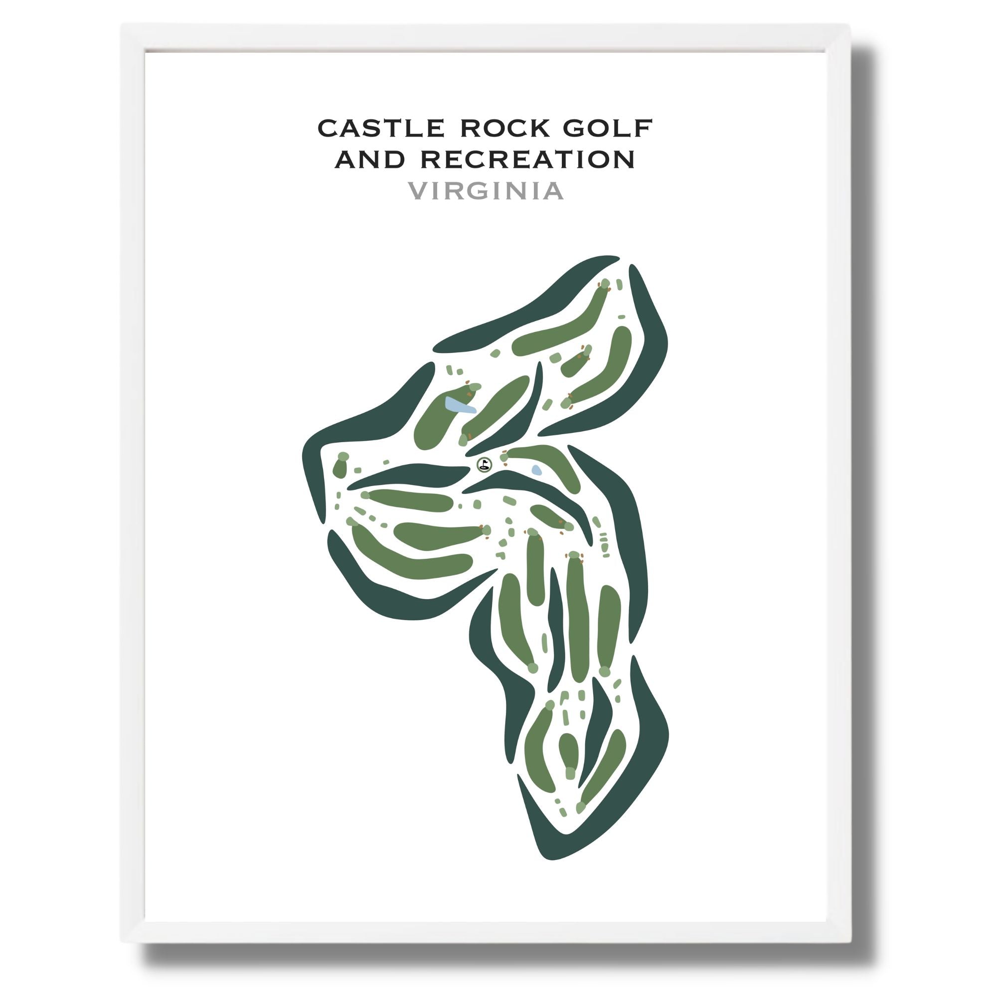 Castle Rock Golf & Recreation, Virginia - Printed Golf Courses
