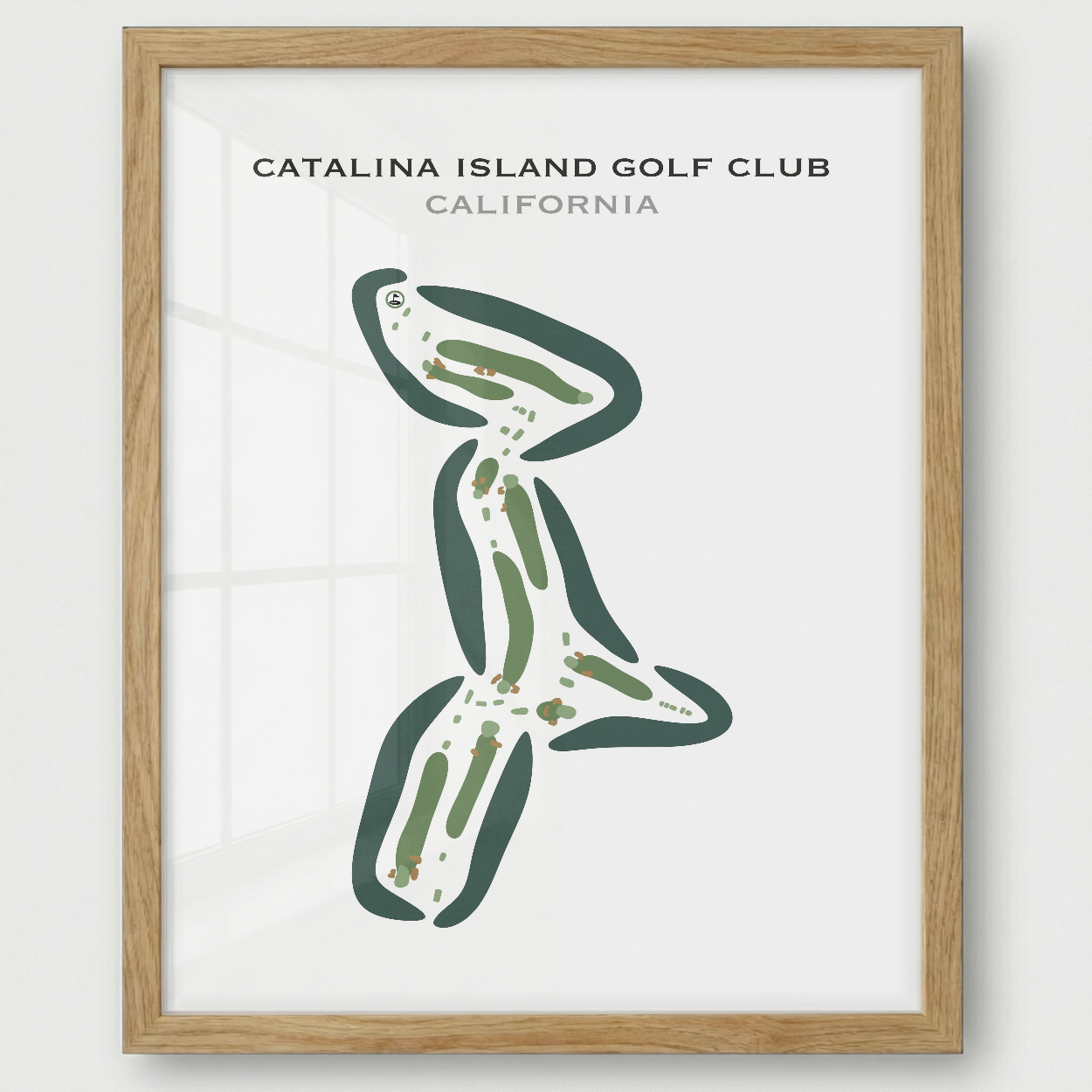 Catalina Island Golf Club, California - Printed Golf Courses