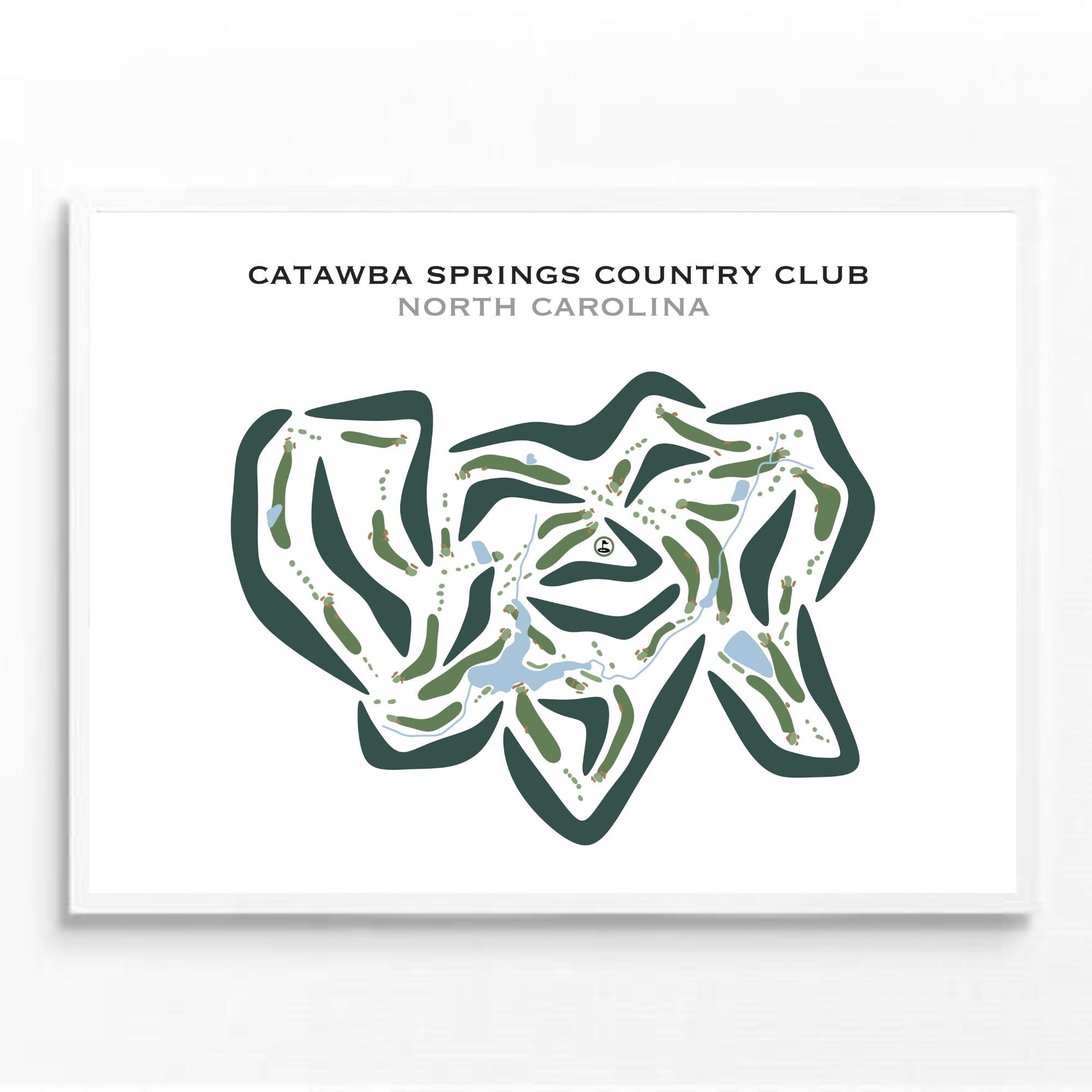 Catawba Springs Country Club, North Carolina - Printed Golf Courses