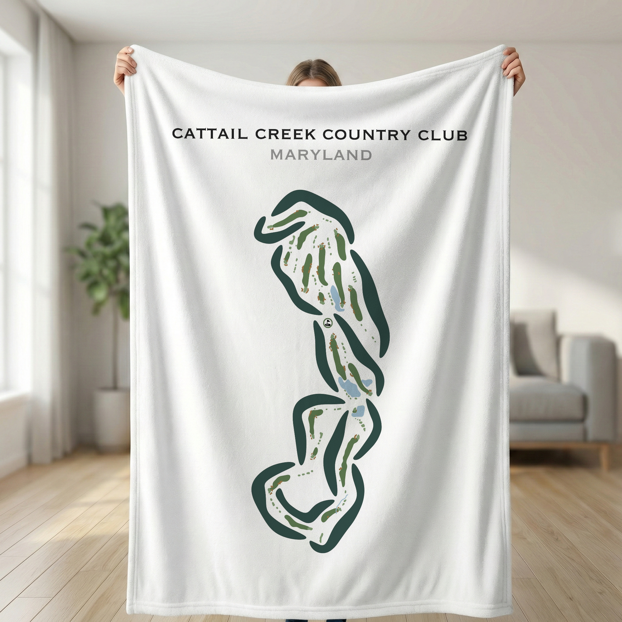 Cattail Creek Country Club, Maryland - Printed Golf Courses