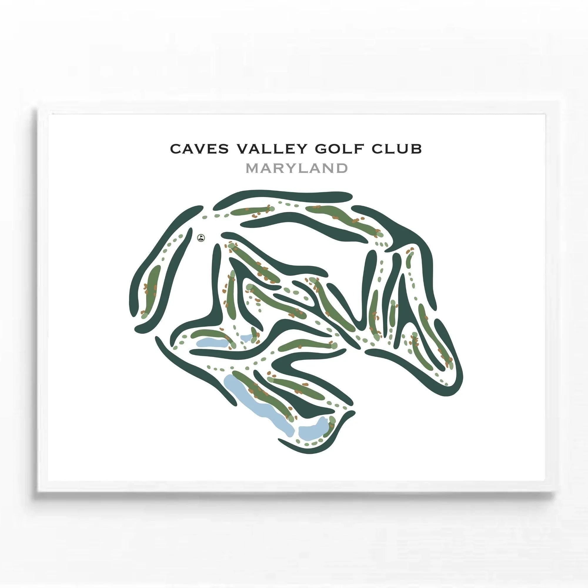 Caves Valley Golf Club, Maryland - Printed Golf Courses