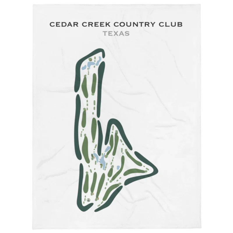 Cedar Creek Country Club, Texas - Printed Golf Courses