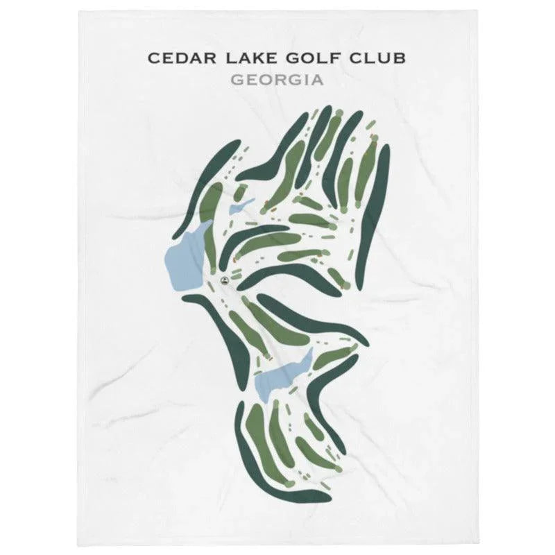 Cedar Lake Golf Club, Georgia - Printed Golf Course