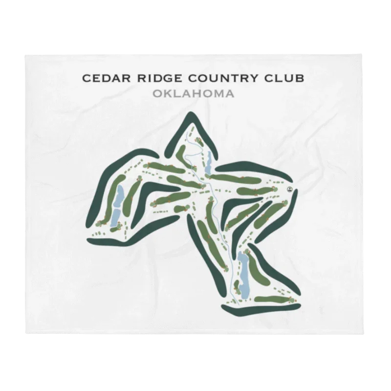 Cedar Ridge Country Club, Oklahoma - Printed Golf Courses
