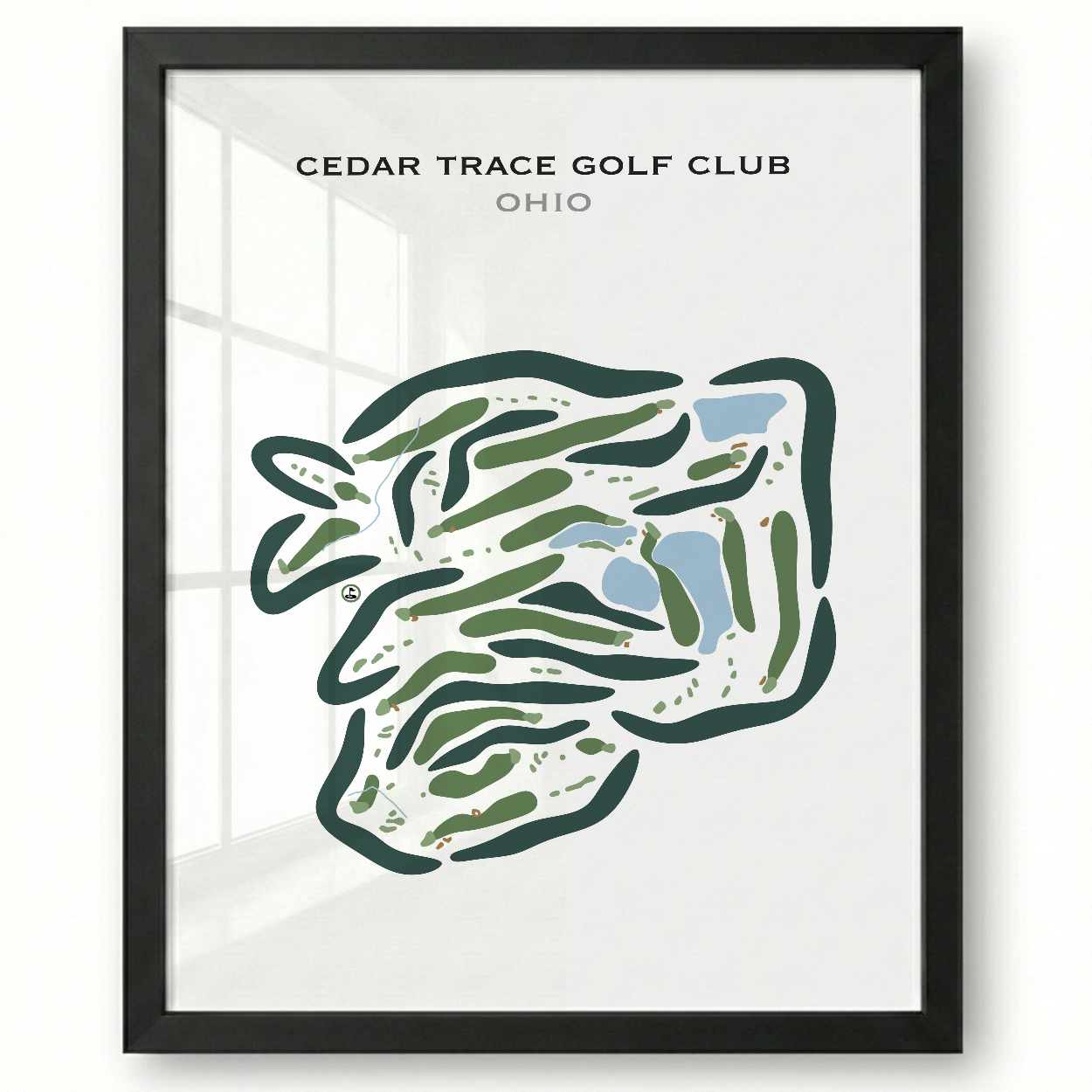 Cedar Trace Golf Club, Ohio - Printed Golf Courses