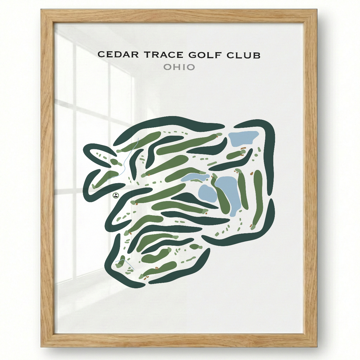 Cedar Trace Golf Club, Ohio - Printed Golf Courses