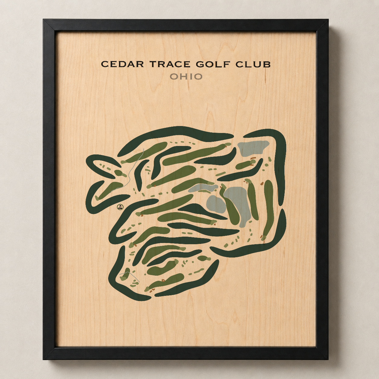 Cedar Trace Golf Club, Ohio - Printed Golf Courses