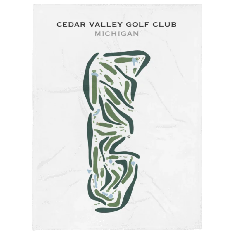 Cedar Valley Golf Club, Michigan - Printed Golf Courses