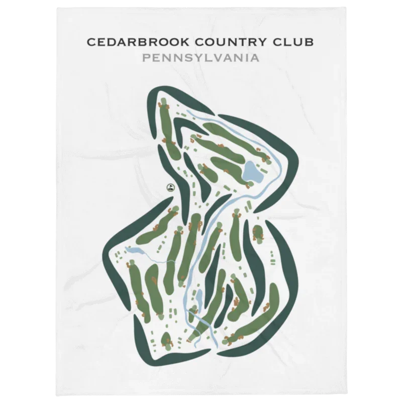 Cedarbrook Country Club, Pennsylvania - Printed Golf Courses