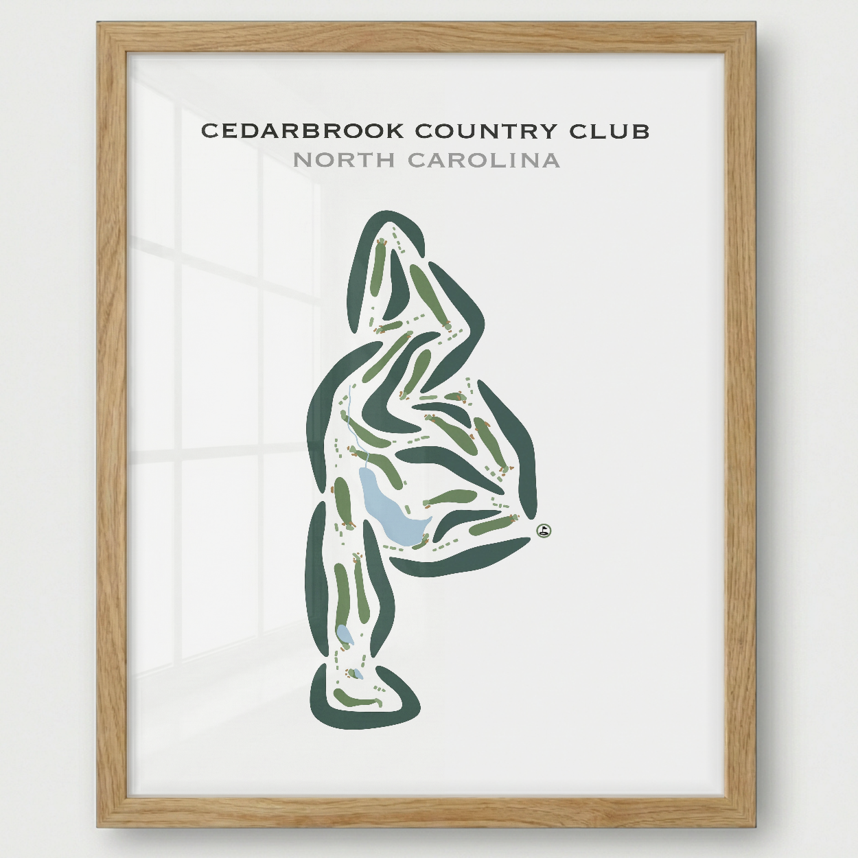 Cedarbrook Country Club, North Carolina - Printed Golf Courses