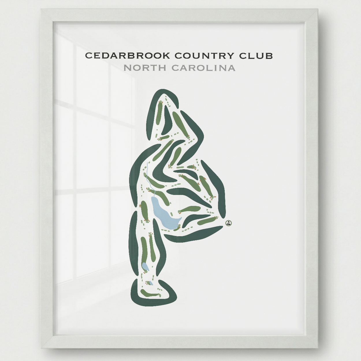 Cedarbrook Country Club, North Carolina - Printed Golf Courses