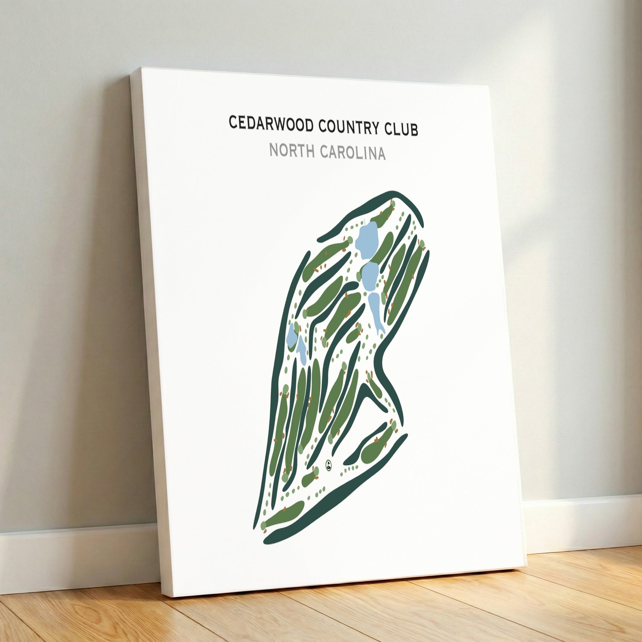 Cedarwood Country Club, North Carolina - Printed Golf Courses