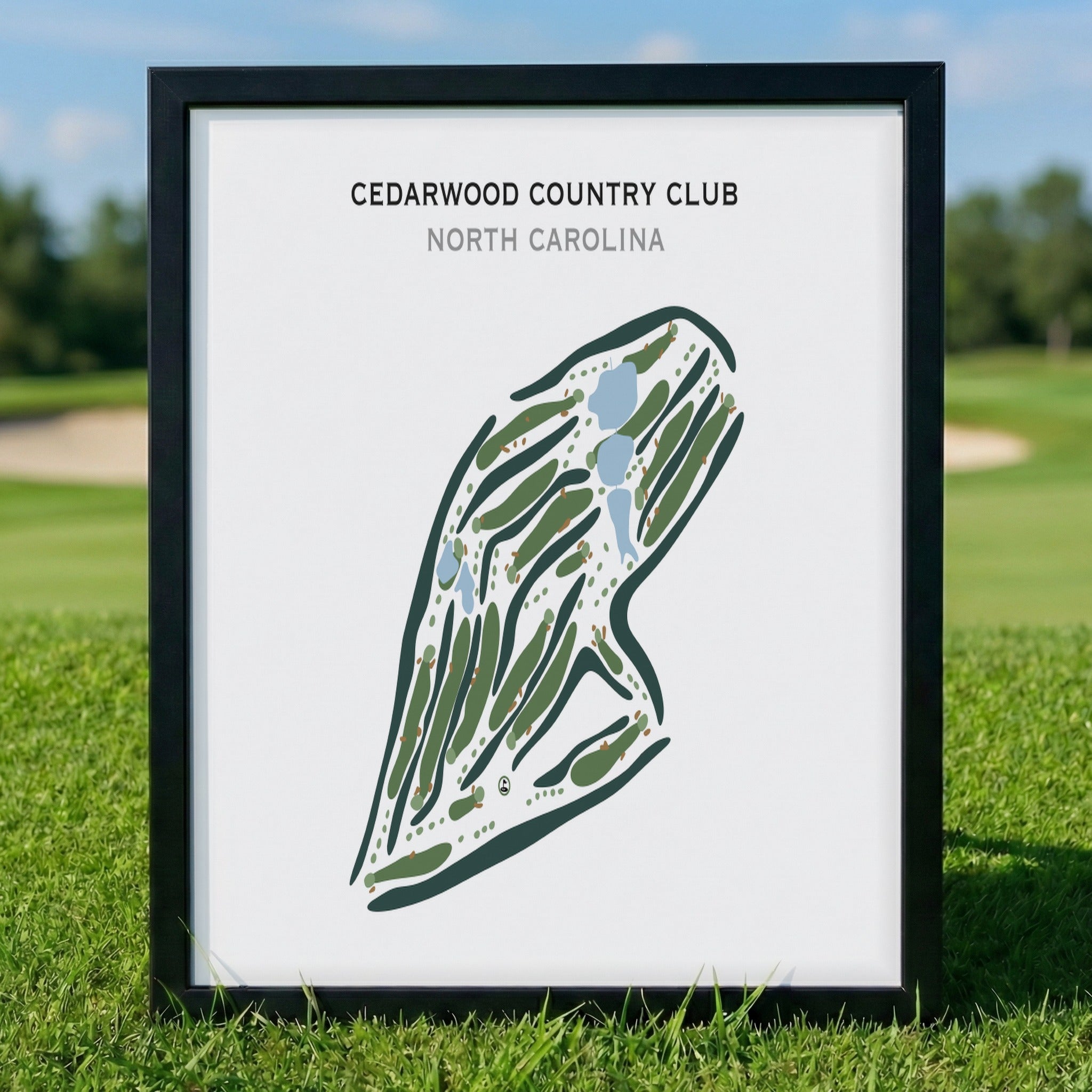 Cedarwood Country Club, North Carolina - Printed Golf Courses