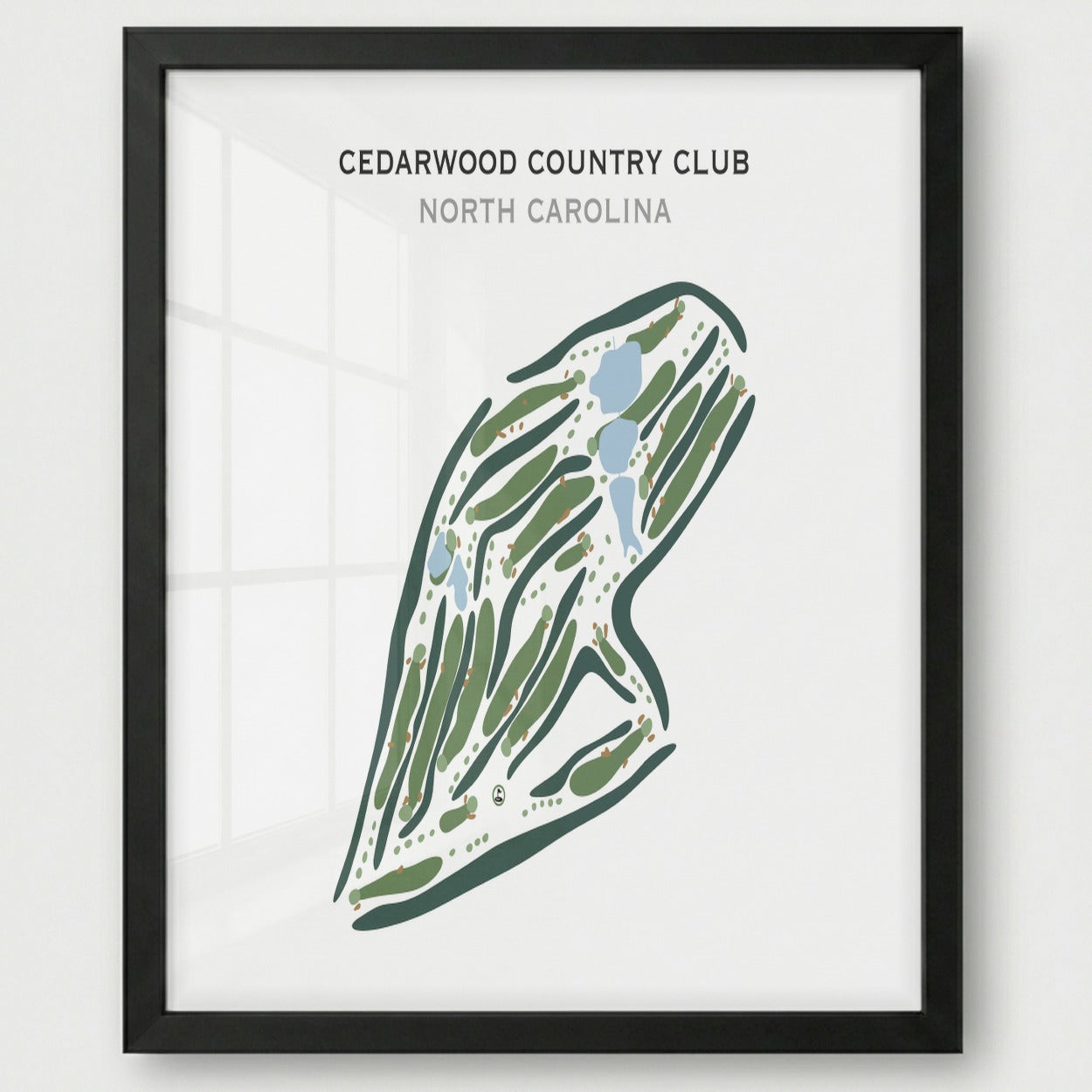 Cedarwood Country Club, North Carolina - Printed Golf Courses