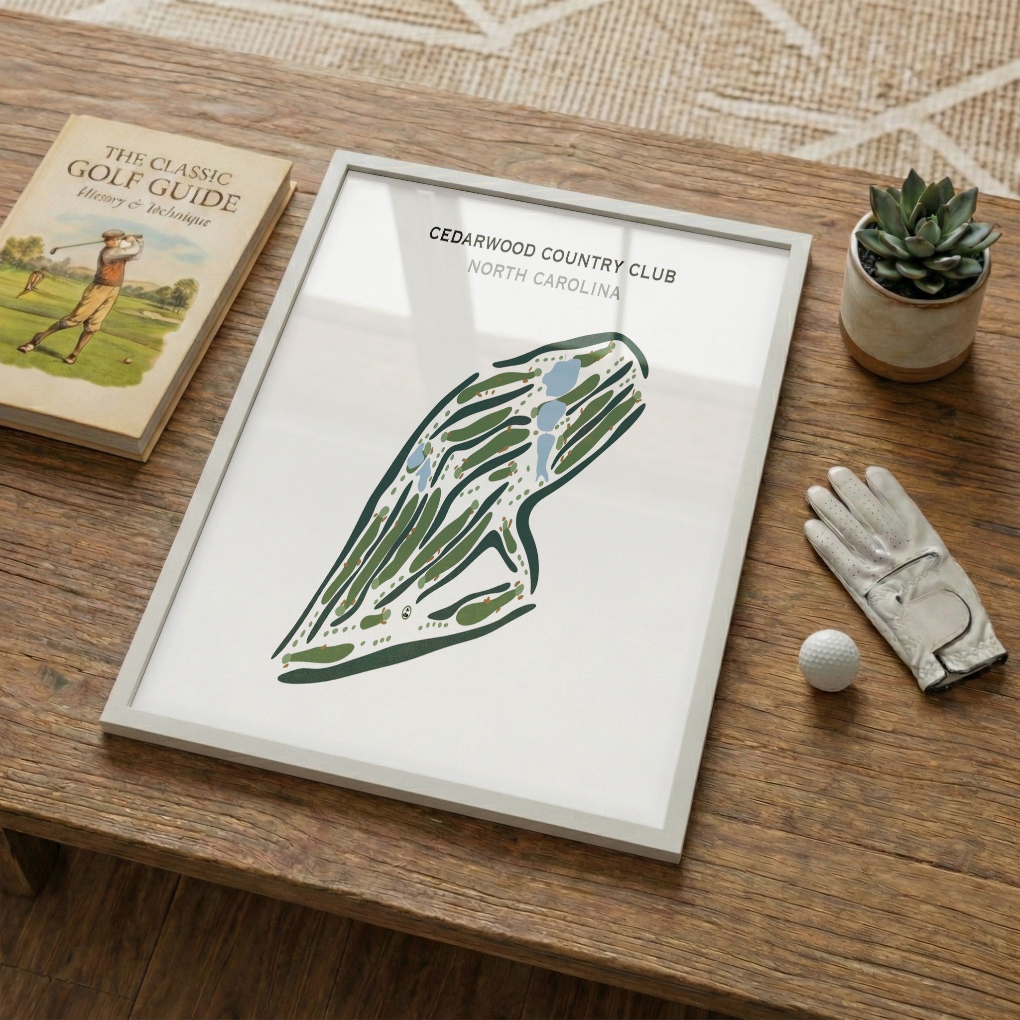 Cedarwood Country Club, North Carolina - Printed Golf Courses