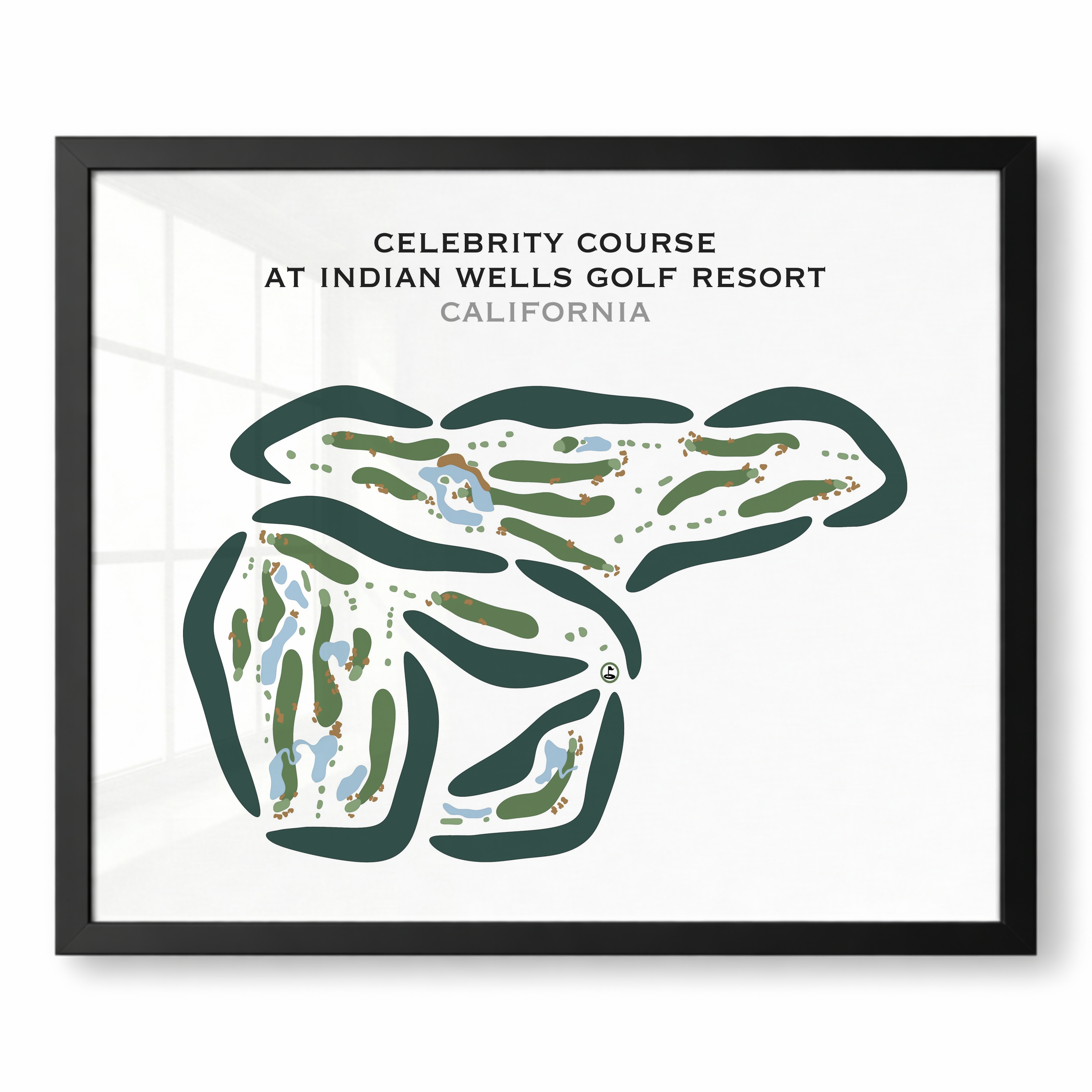 Celebrity Course at Indian Wells Golf Resort, California - Printed Golf Courses