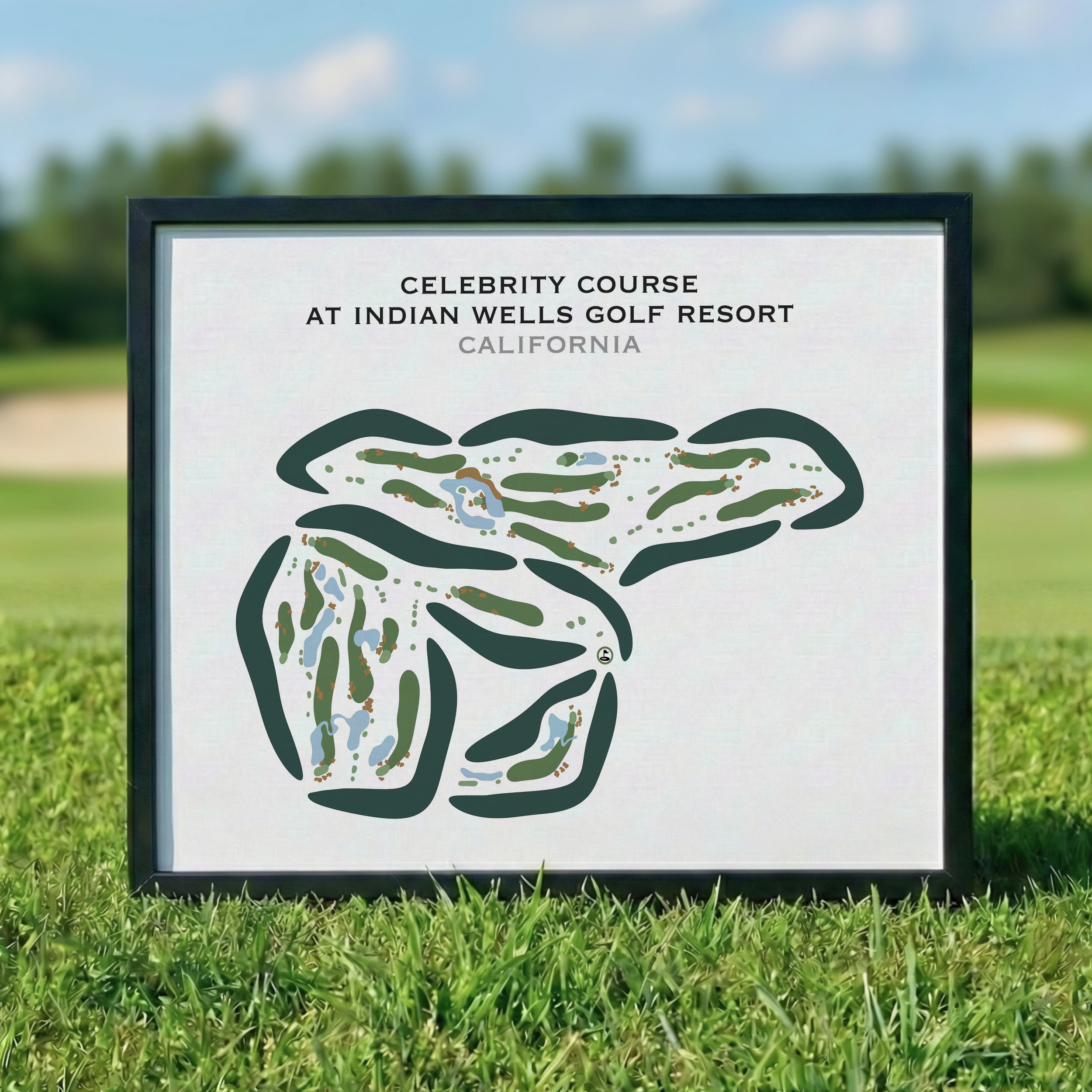 Celebrity Course at Indian Wells Golf Resort, California - Printed Golf Courses