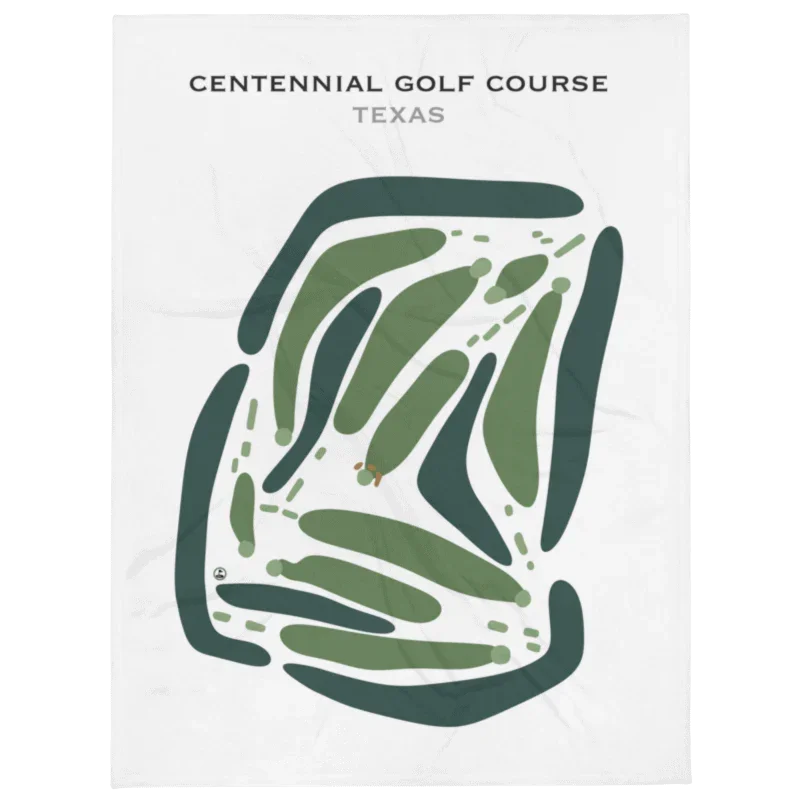 Centennial Golf Course, Texas - Printed Golf Courses