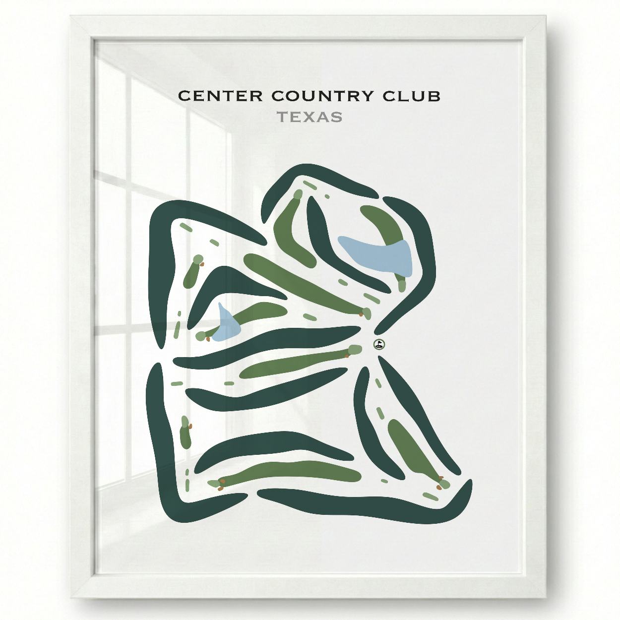 Center Country Club, Texas - Printed Golf Course
