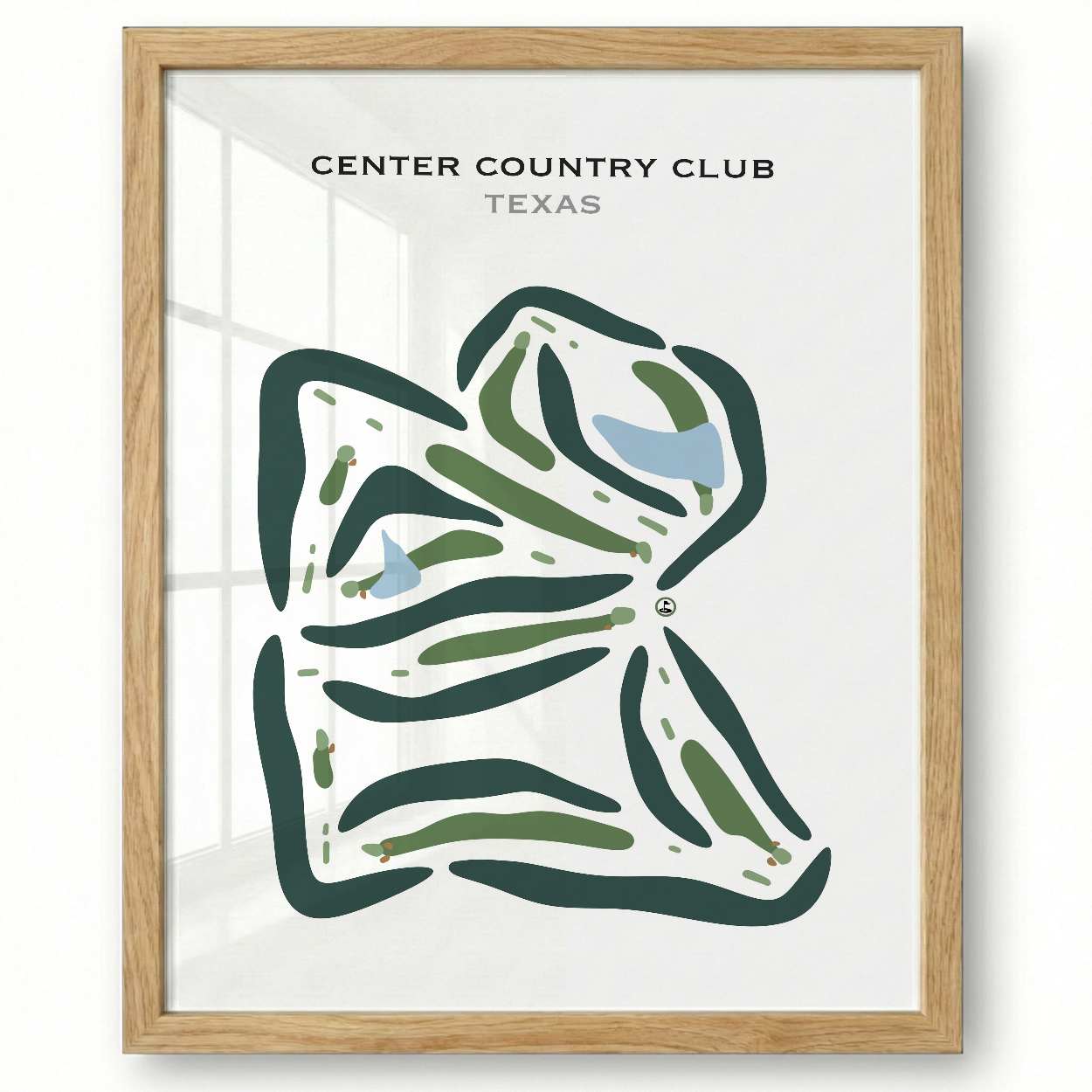 Center Country Club, Texas - Printed Golf Course