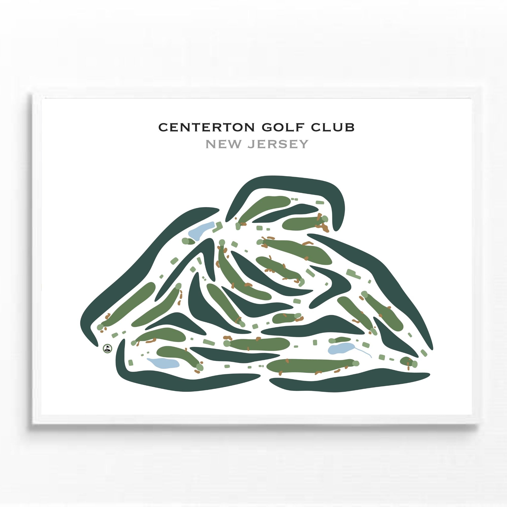 Centerton Golf Club, New Jersey - Printed Golf Courses