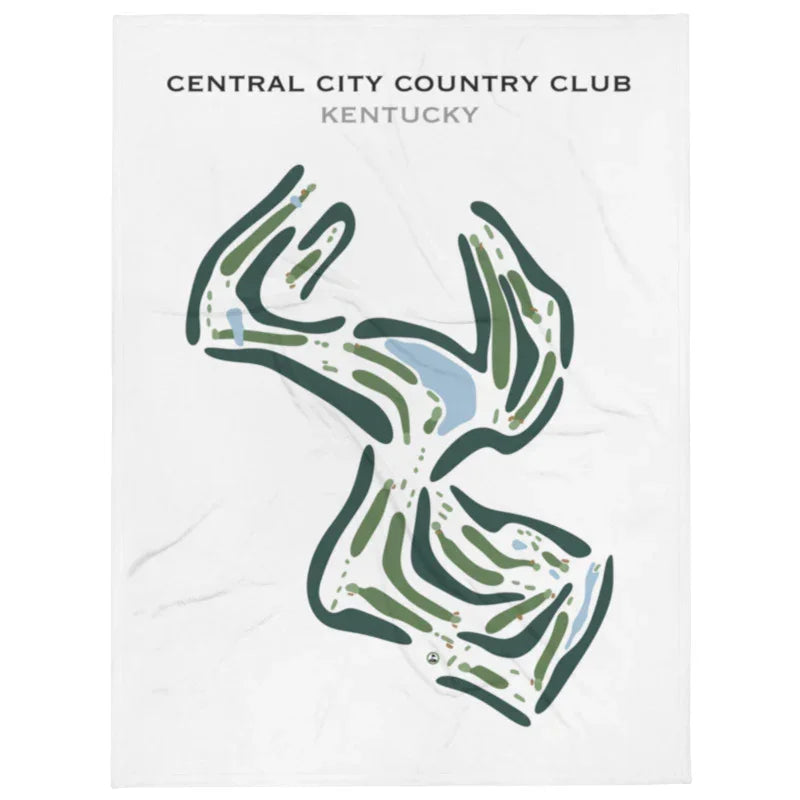 Central City Country Club, Kentucky - Printed Golf Course