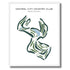 Central City Country Club, Kentucky - Printed Golf Course