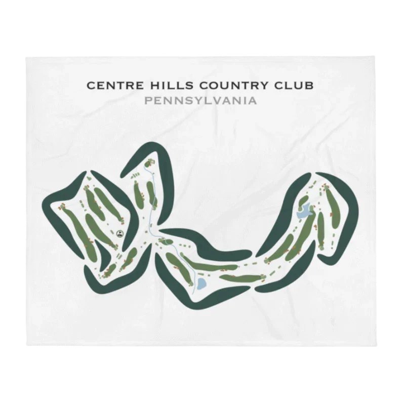 Centre Hills Country Club, Pennsylvania - Printed Golf Courses