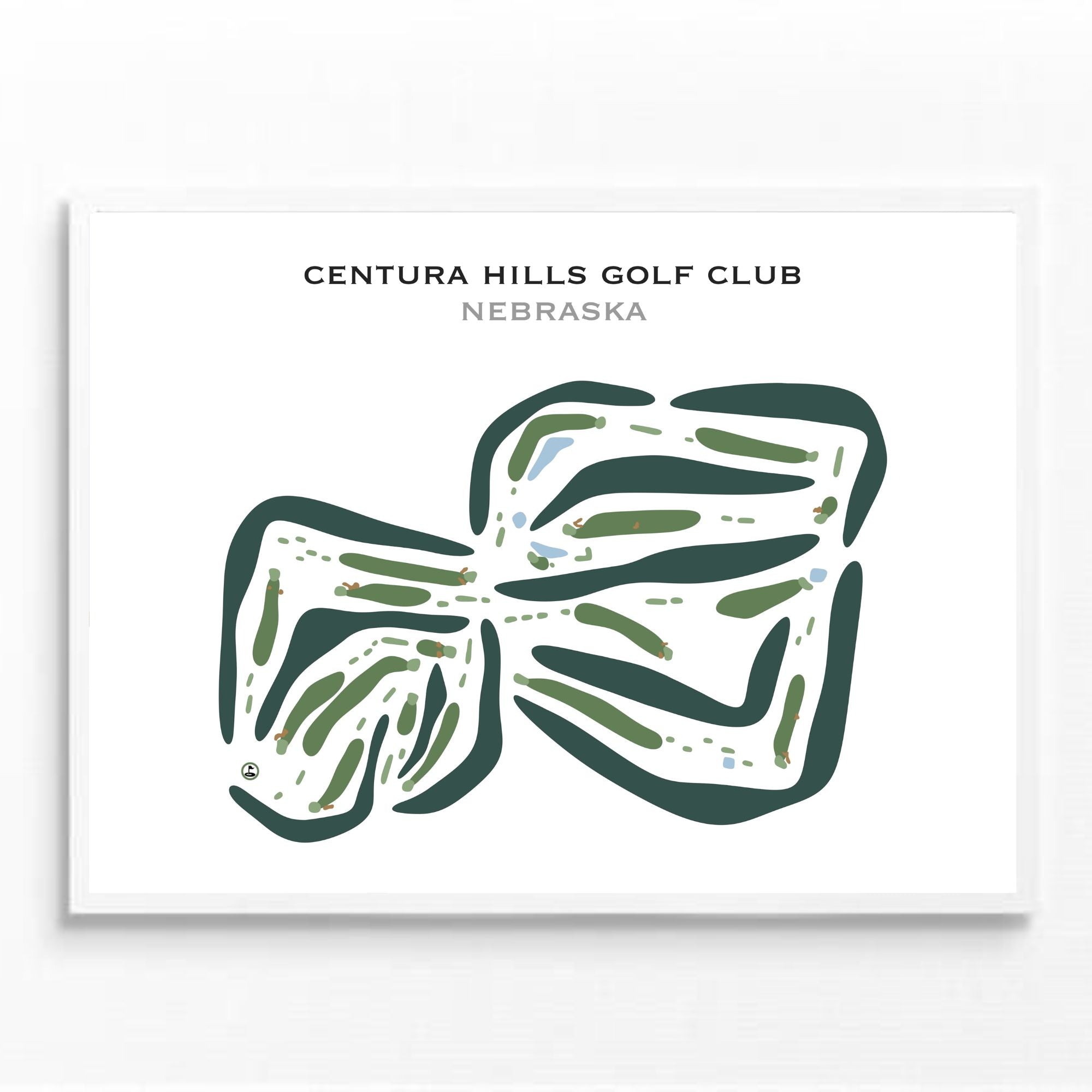 Centura Hills Golf Club, Nebraska - Printed Golf Courses