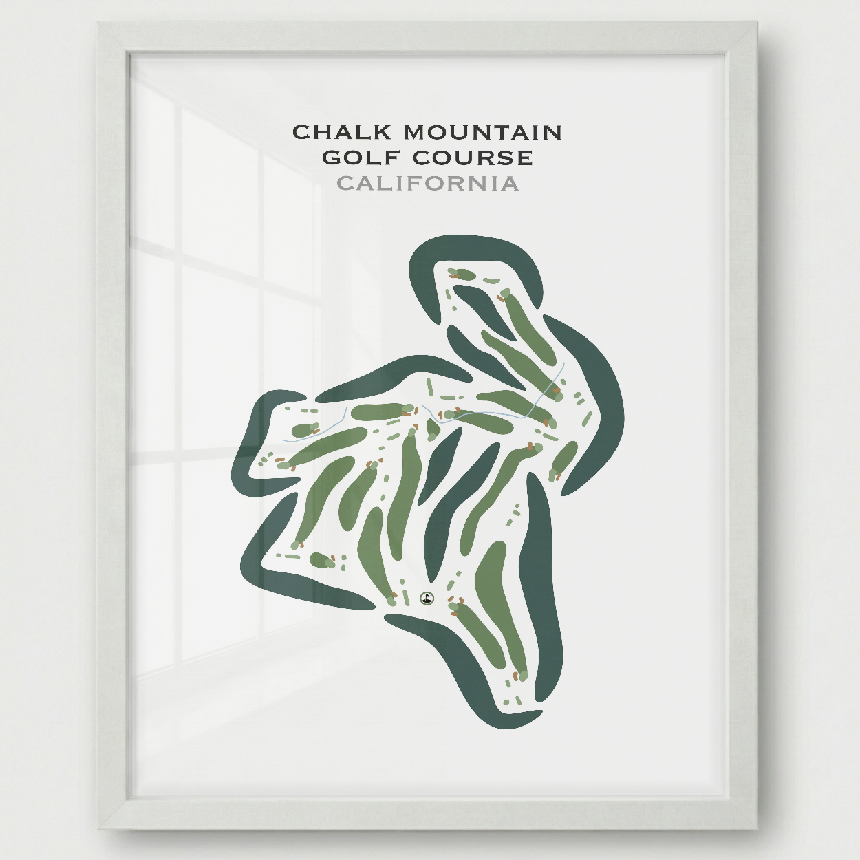 Chalk Mountain Golf Course, California - Printed Golf Courses