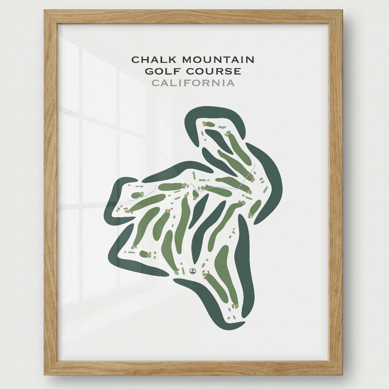 Chalk Mountain Golf Course, California - Printed Golf Courses