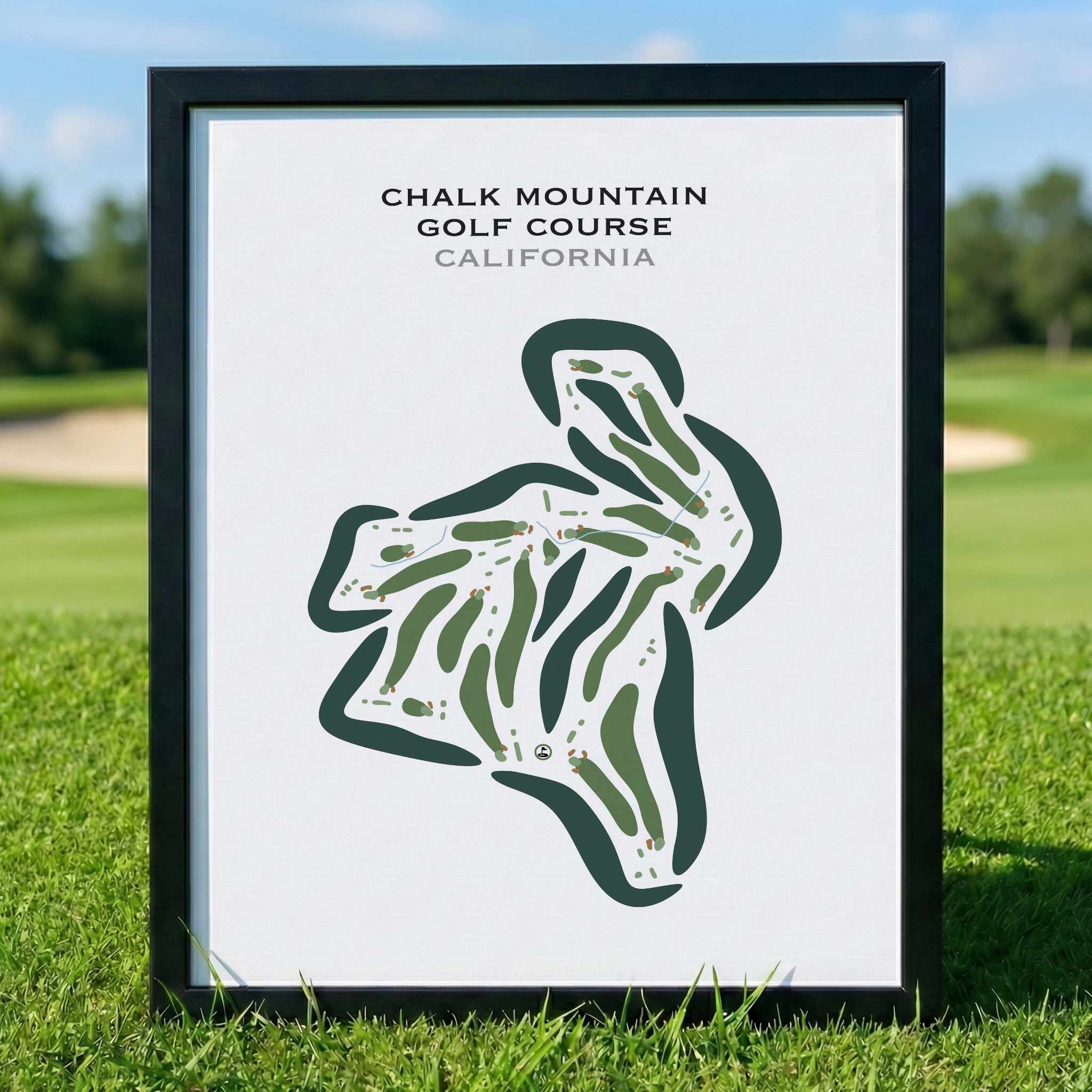 Chalk Mountain Golf Course, California - Printed Golf Courses