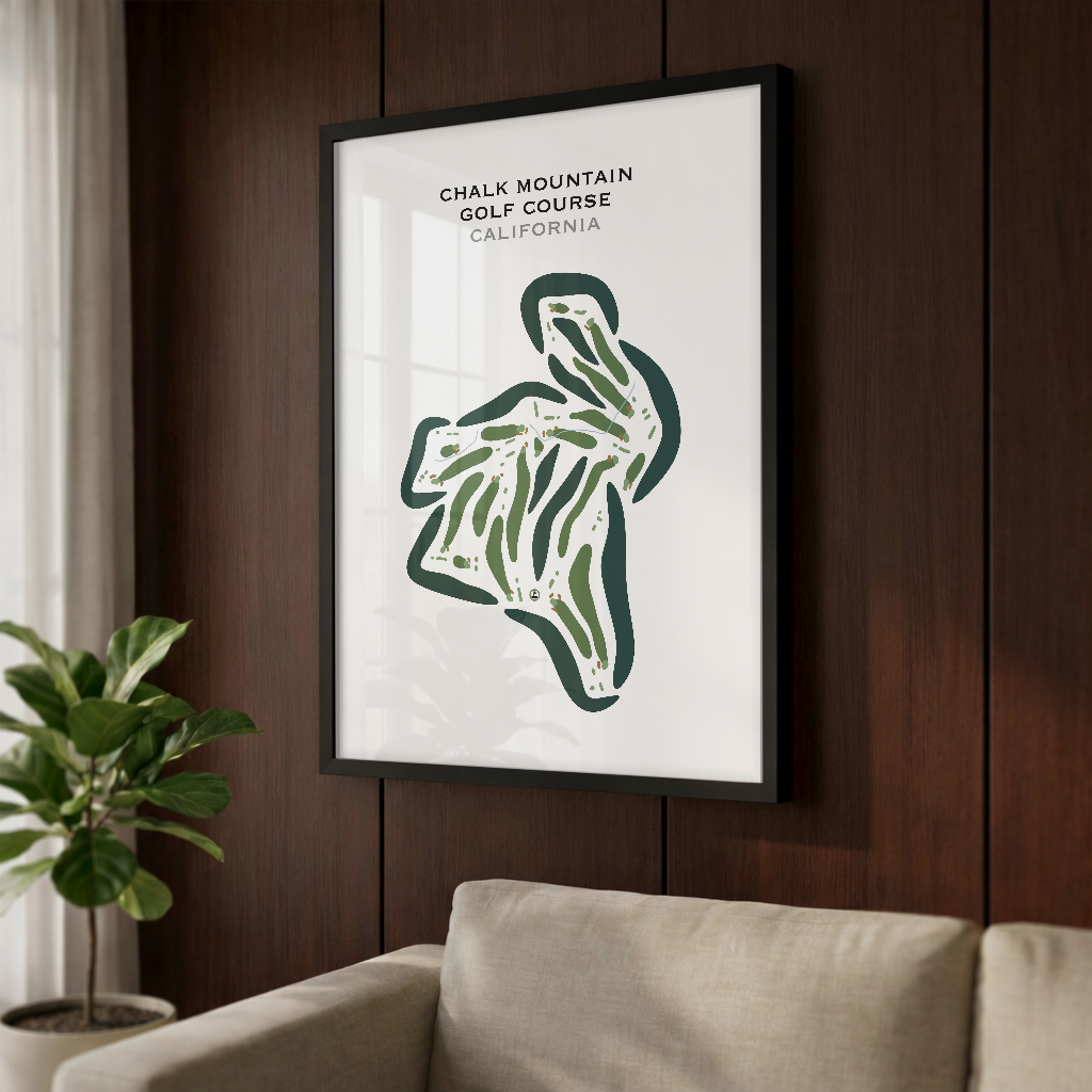 Chalk Mountain Golf Course, California - Printed Golf Courses