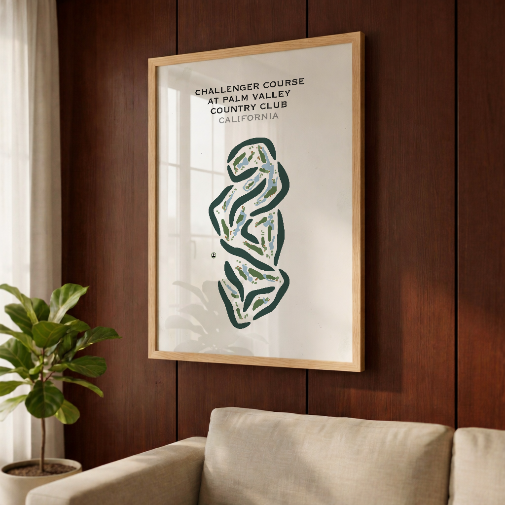 Challenger Course at Palm Valley Country Club, California - Printed Golf Courses