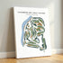 Chambers Bay Golf Course, University Place Washington - Printed Golf Courses