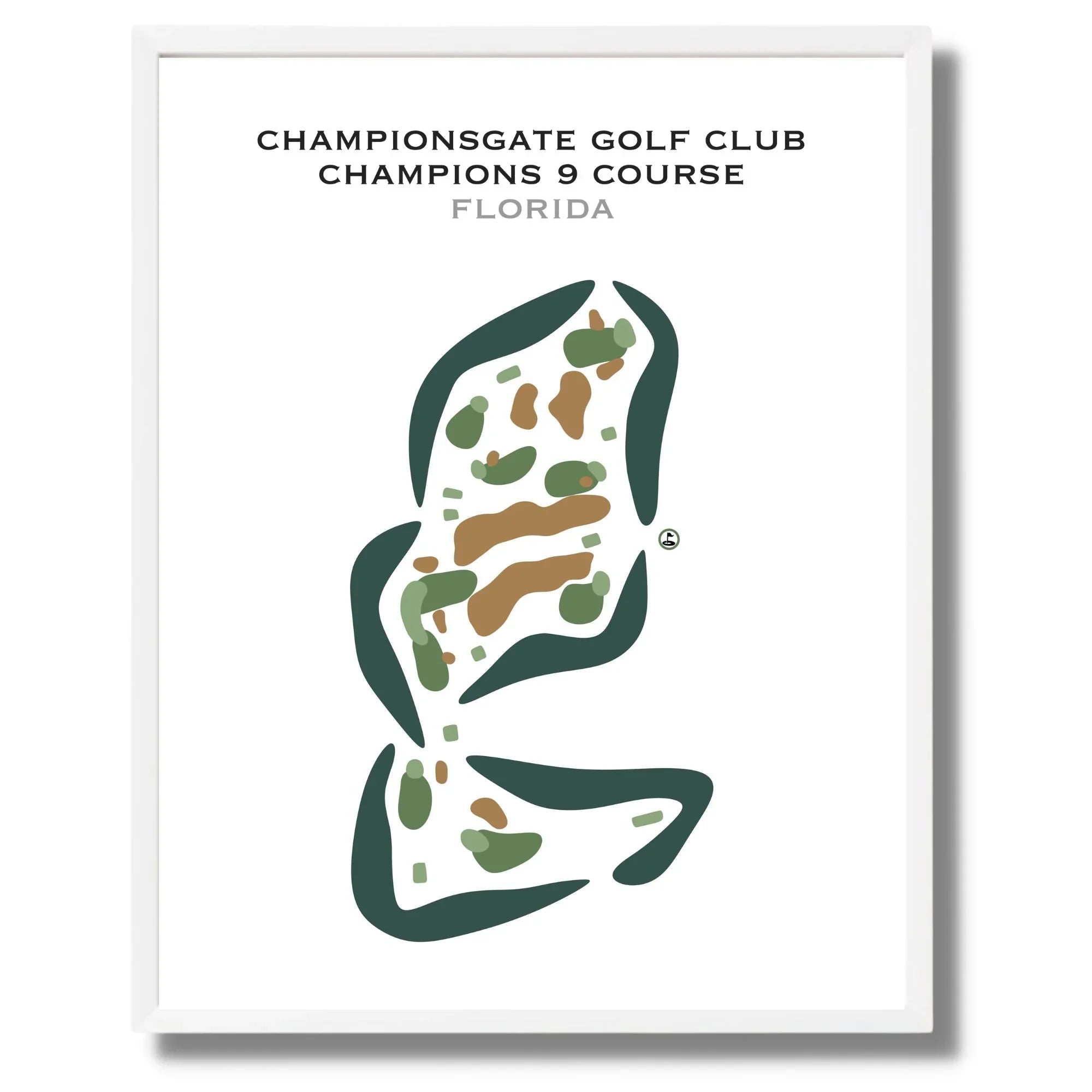 ChampionsGate Golf Club, Champions 9 Course, Florida - Printed Golf Courses