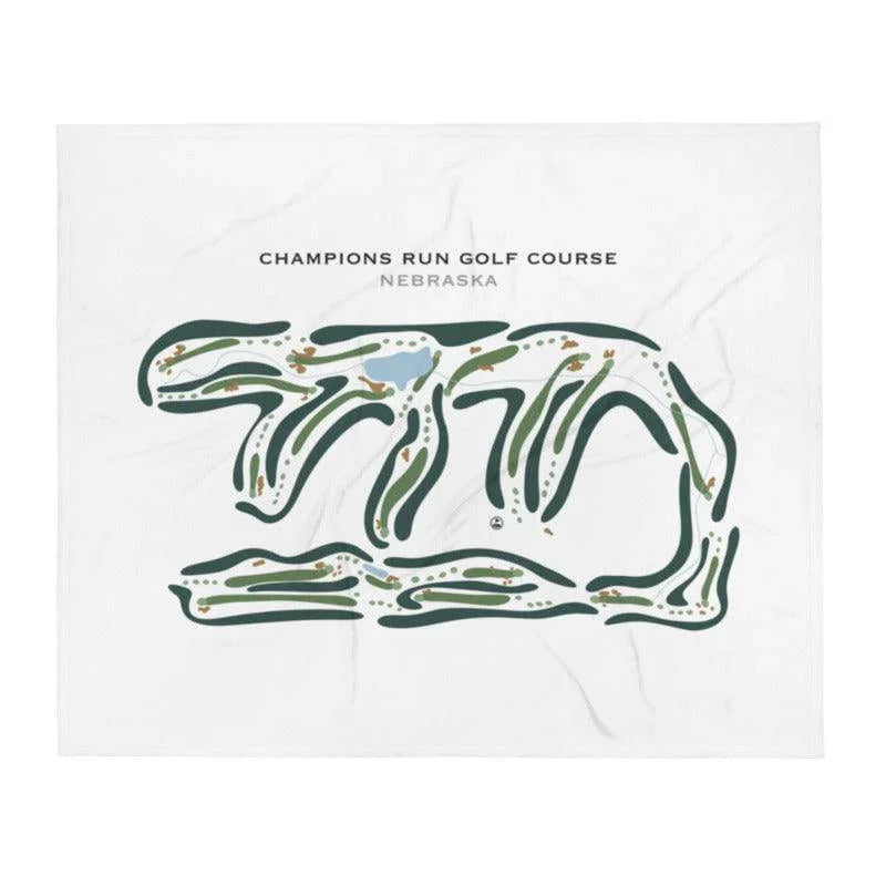 Champions Run Golf Course, Nebraska - Printed Golf Courses