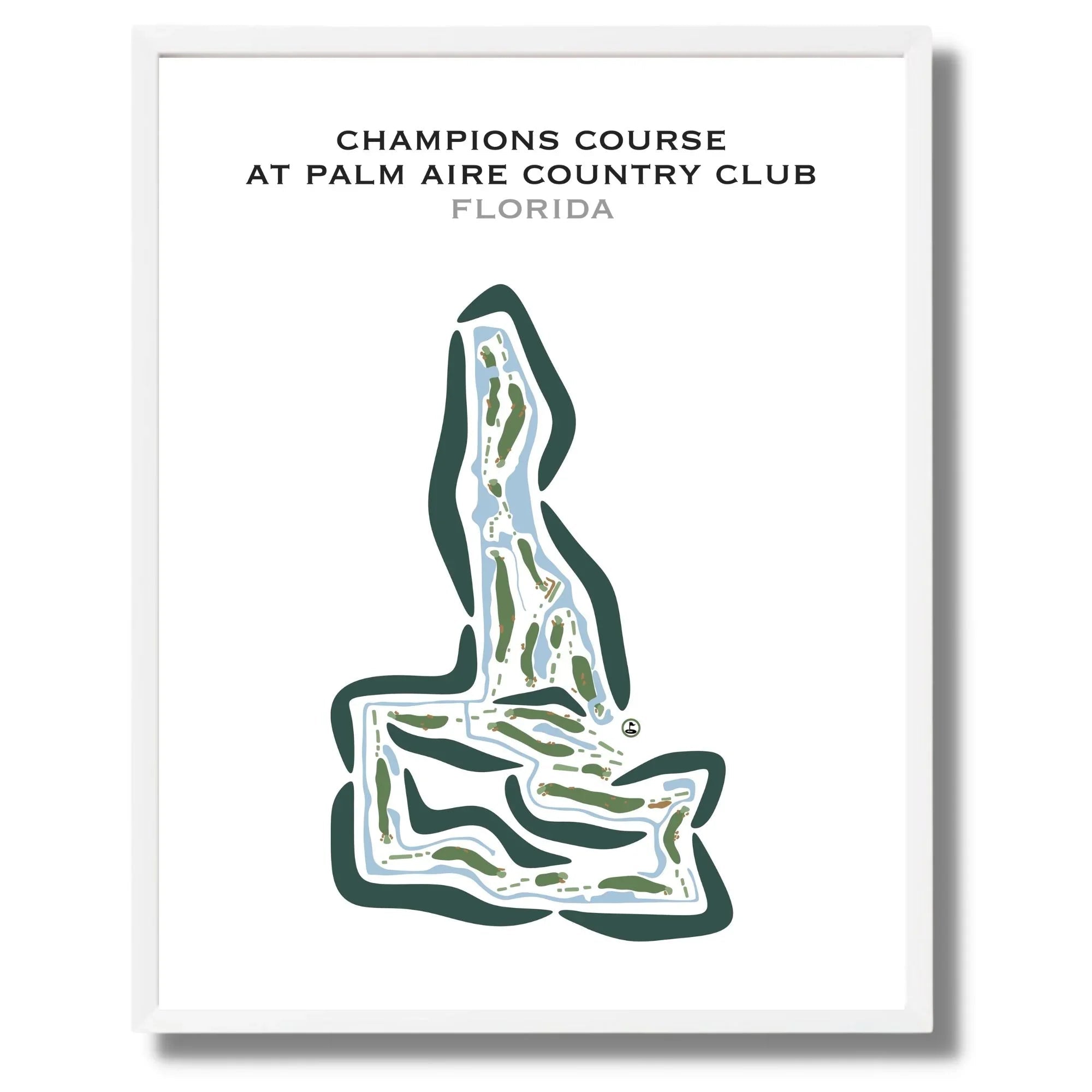 Champions Course at Palm Aire Country Club, Florida - Printed Golf Courses