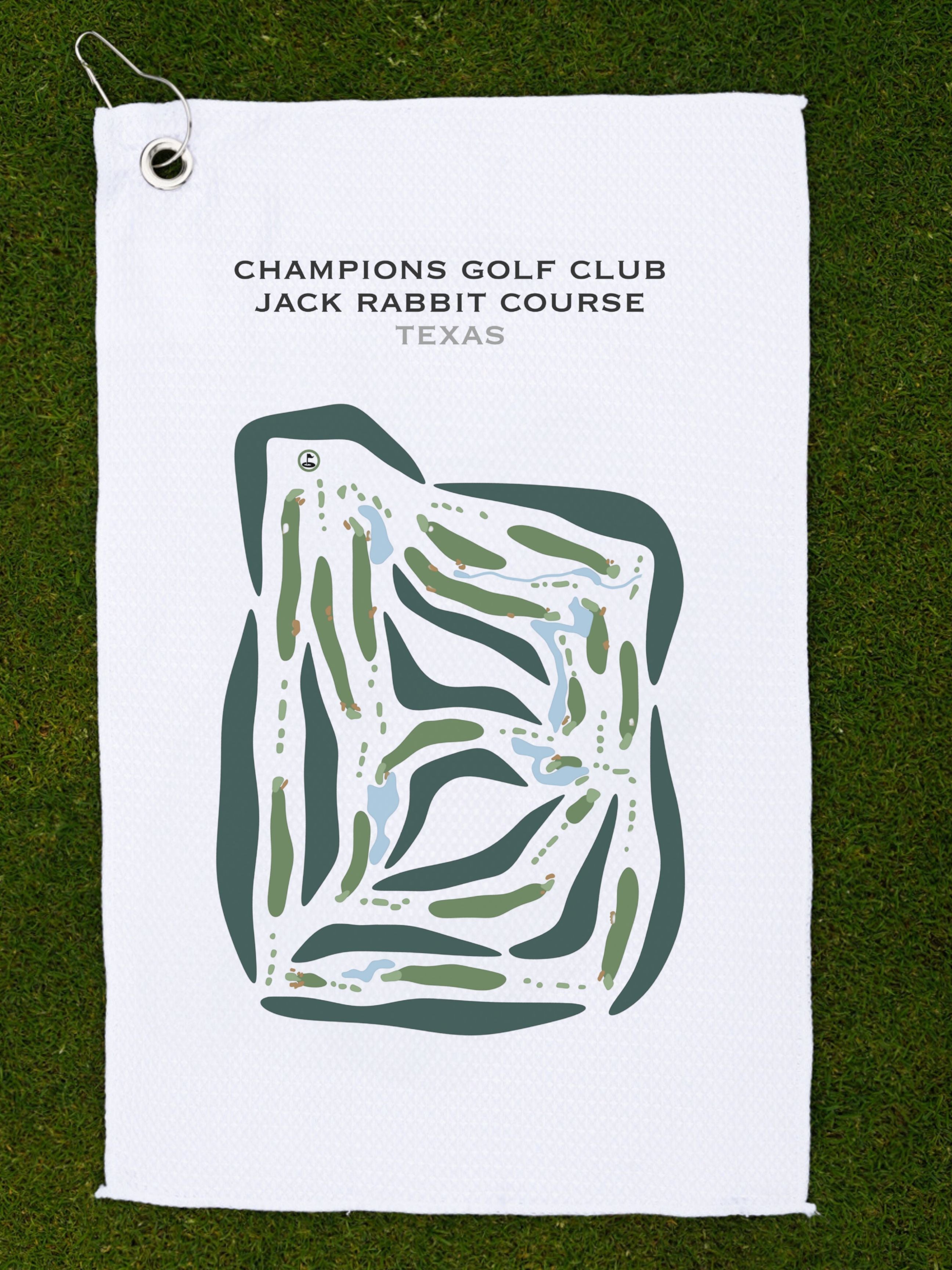 Champions Golf Club - Jack Rabbit Course, Texas - Printed Golf Courses