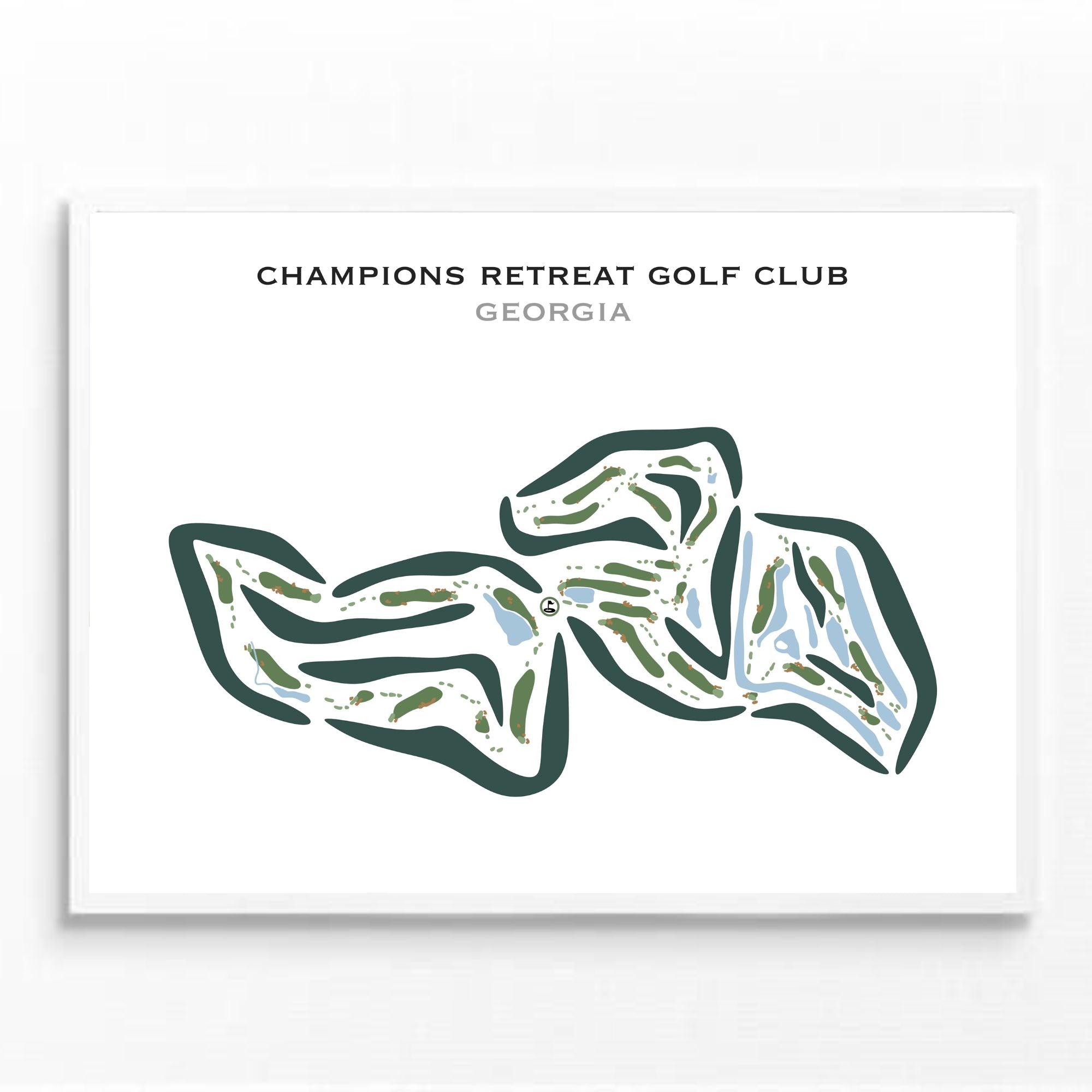 Champions Retreat Golf Club, Georgia - Printed Golf Courses