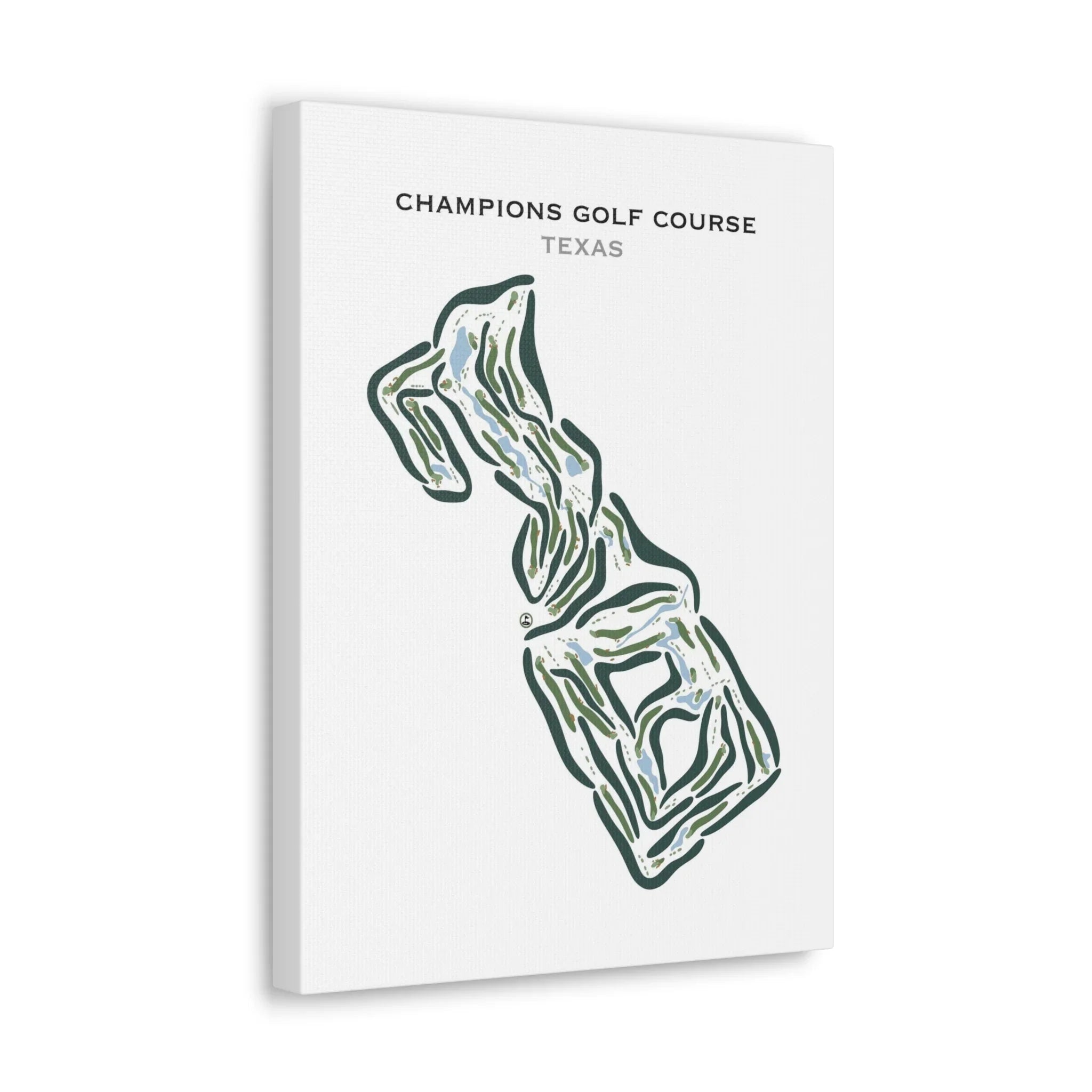 Champions Golf Course, Texas - Printed Golf Courses
