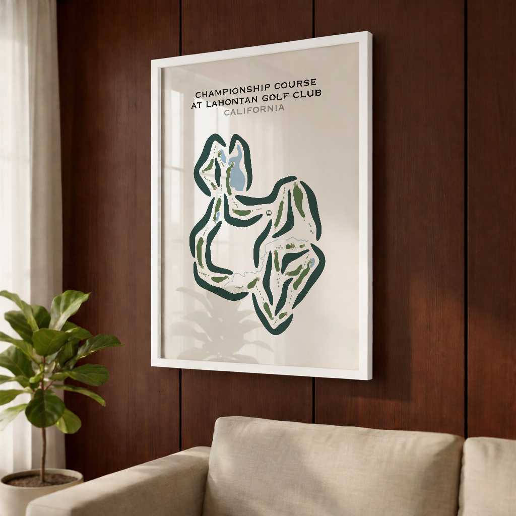 Championship Course at Lahontan Golf Club, California - Printed Golf Courses