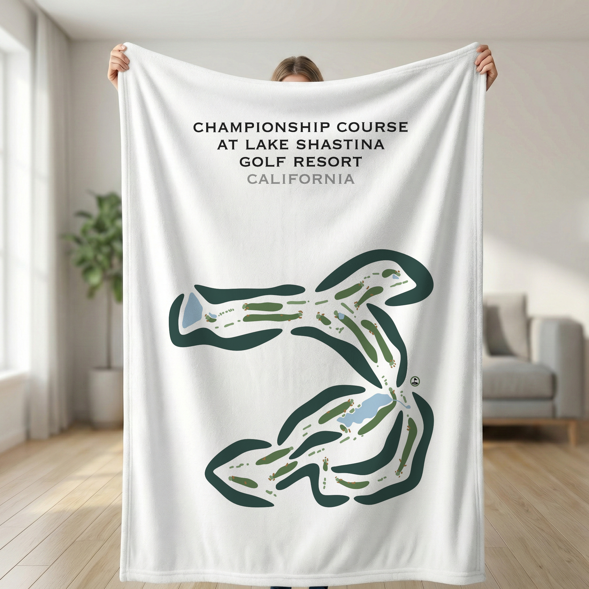 Championship Course at Lake Shastina Golf Resort, California - Printed Golf Courses