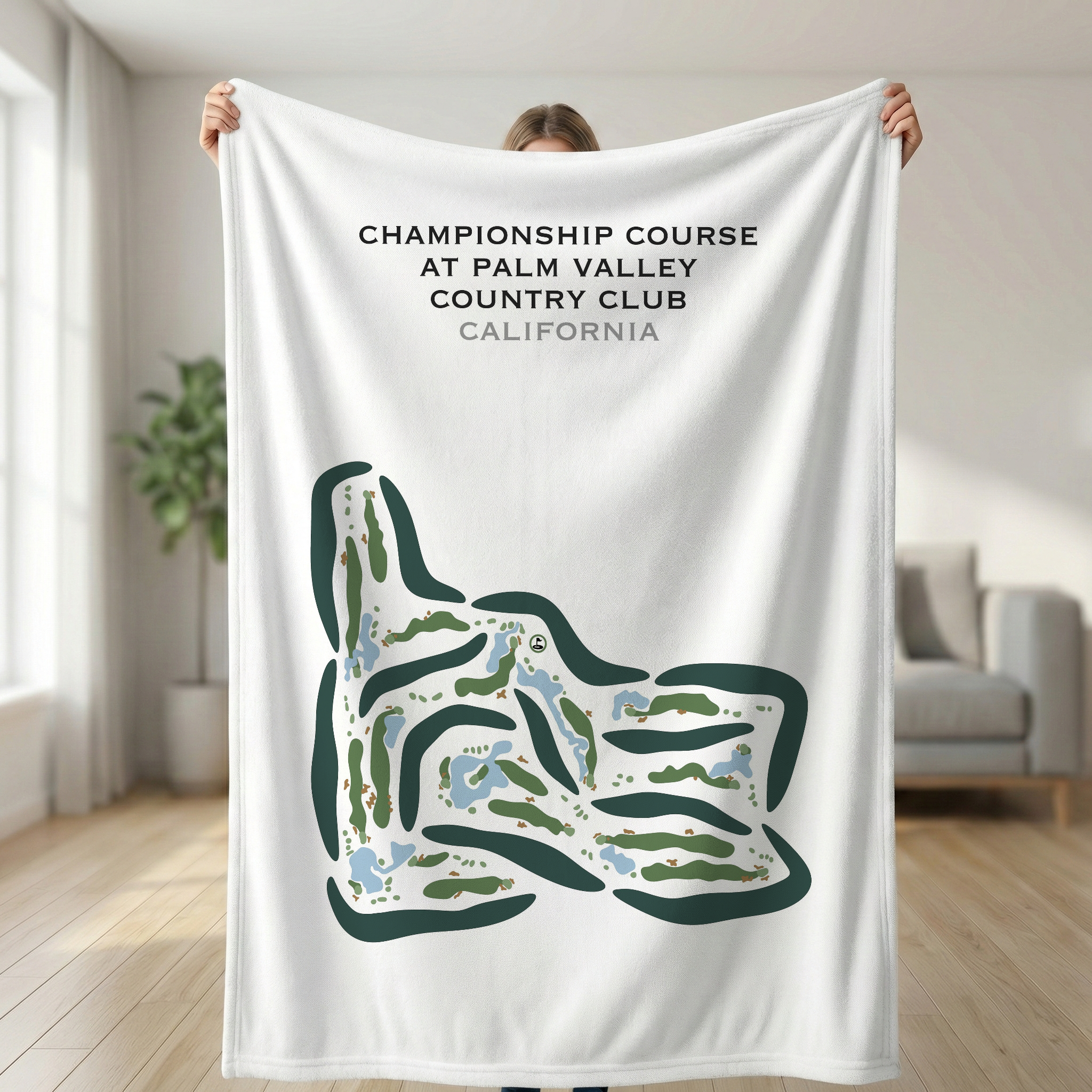 Championship Course at Palm Valley Country Club, California - Printed Golf Courses