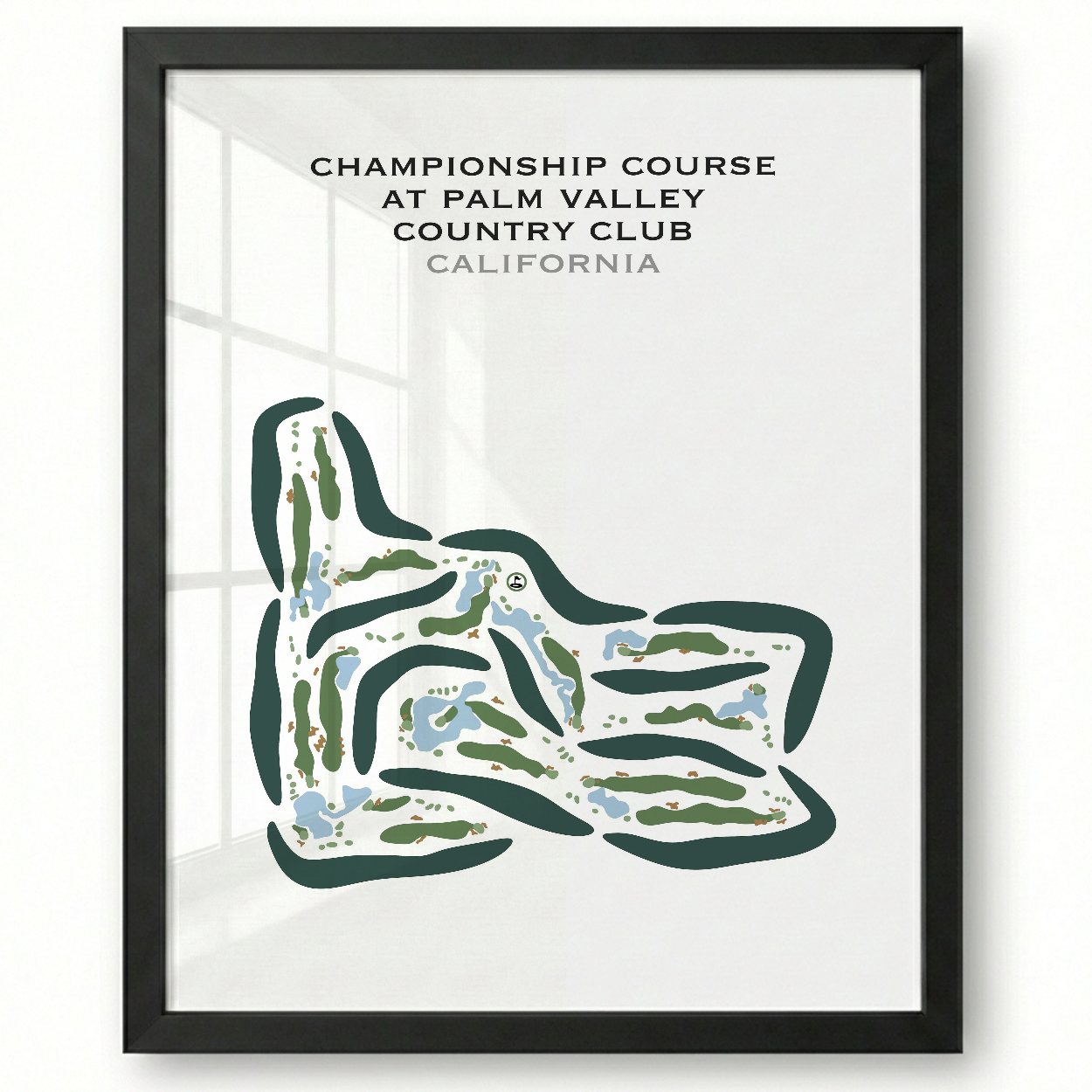 Championship Course at Palm Valley Country Club, California - Printed Golf Courses