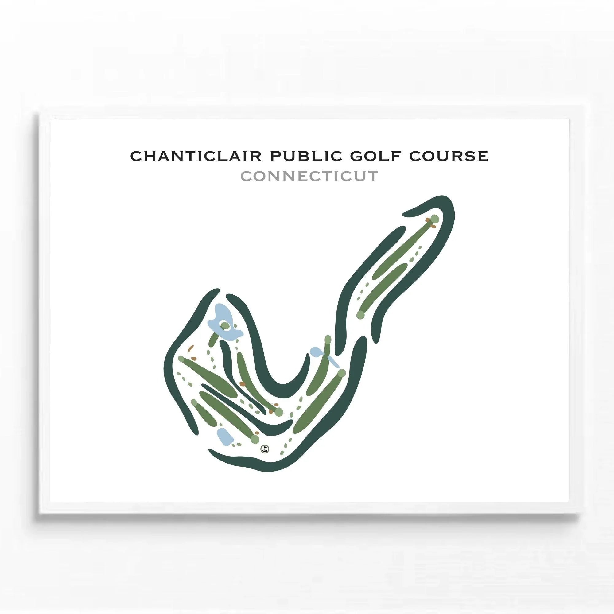 Chanticlair Public Golf Course, Connecticut - Printed Golf Courses